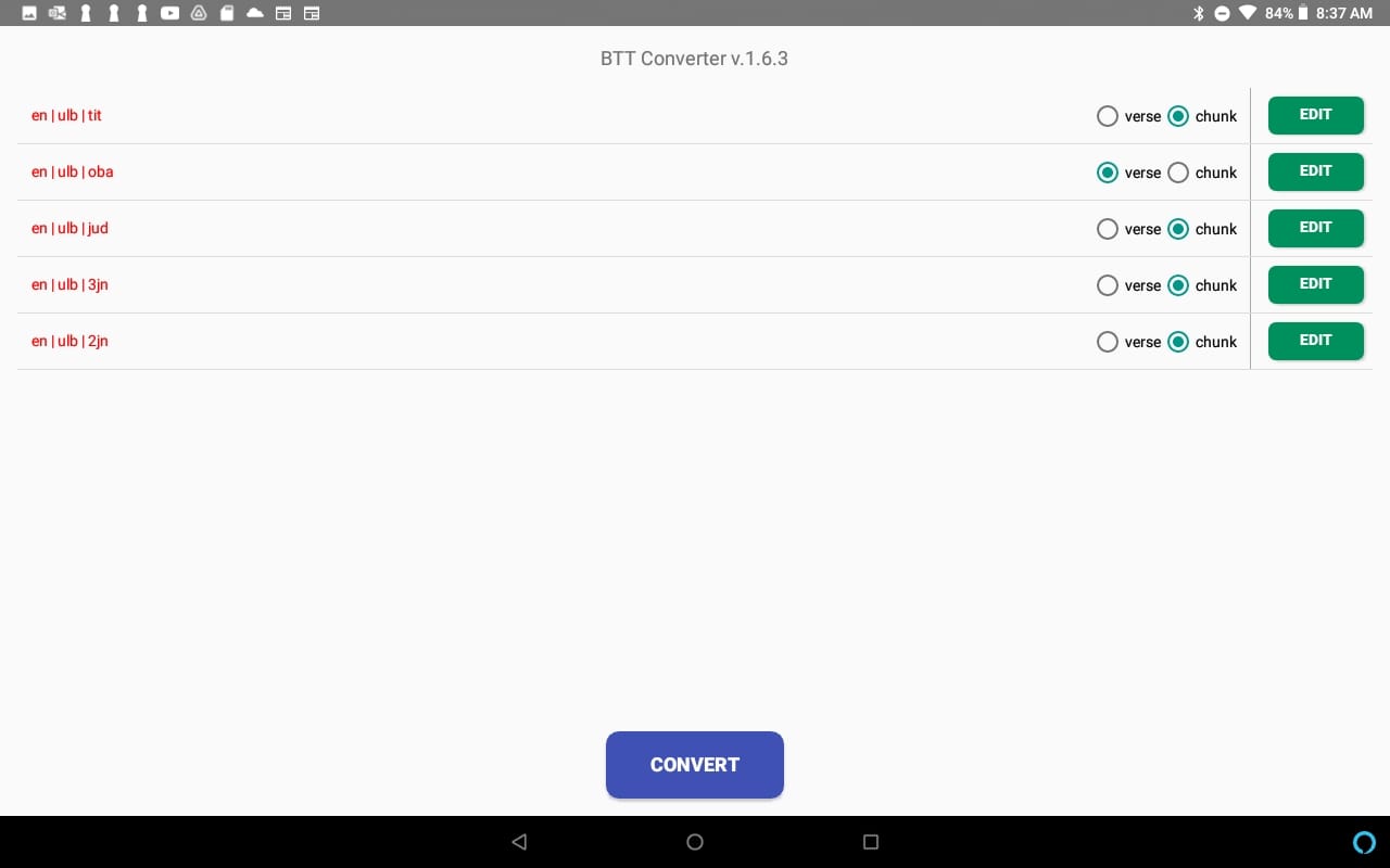 Convertisseur Capture d'écran de l'application Converter
